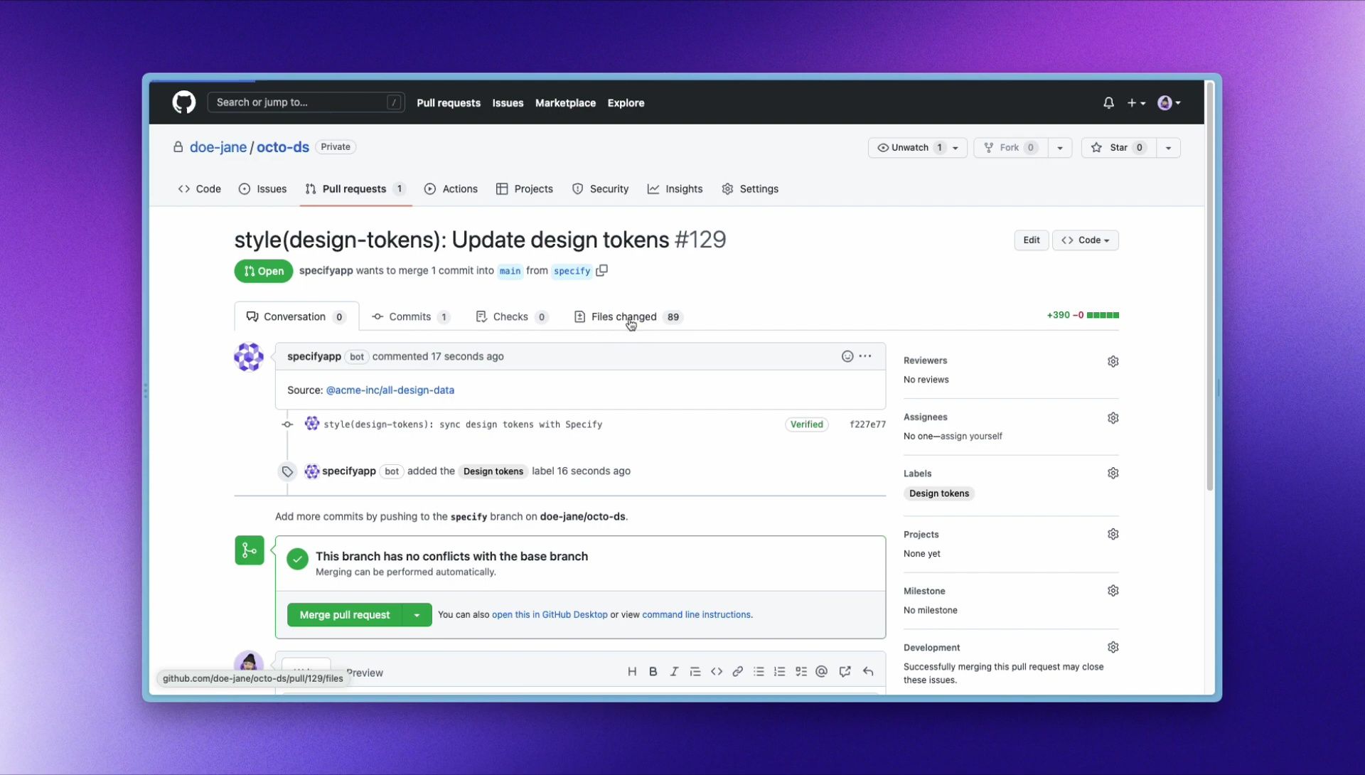 Synchronize Figma Design Data to GitHub with Specify: A Streamlined Workflow