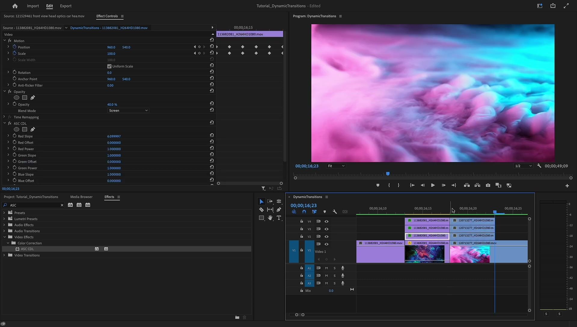 3 Dynamic Transitions in Adobe Premiere Pro: A Quick Guide