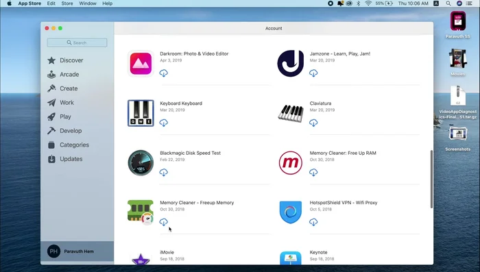 Scroll down to find the app you want to install.