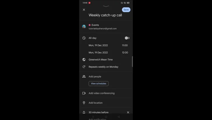 Click "Done" to save.