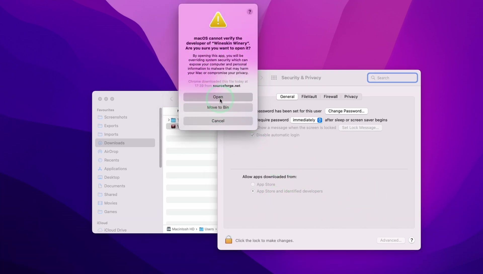 Fix "Cannot be opened because the developer cannot be verified" Error on Mac