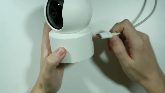 Unplug the camera's power cable and plug it back in.