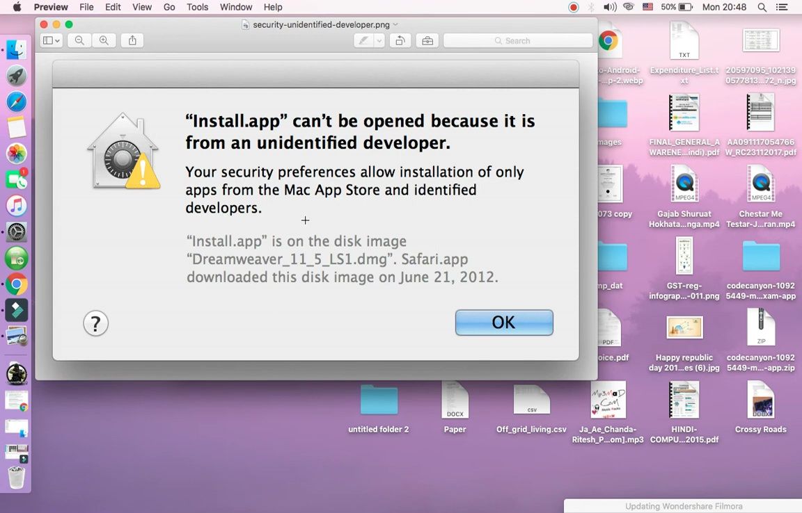 Fix "App Can't Be Opened Because It's From an Unidentified Developer" on MacBook