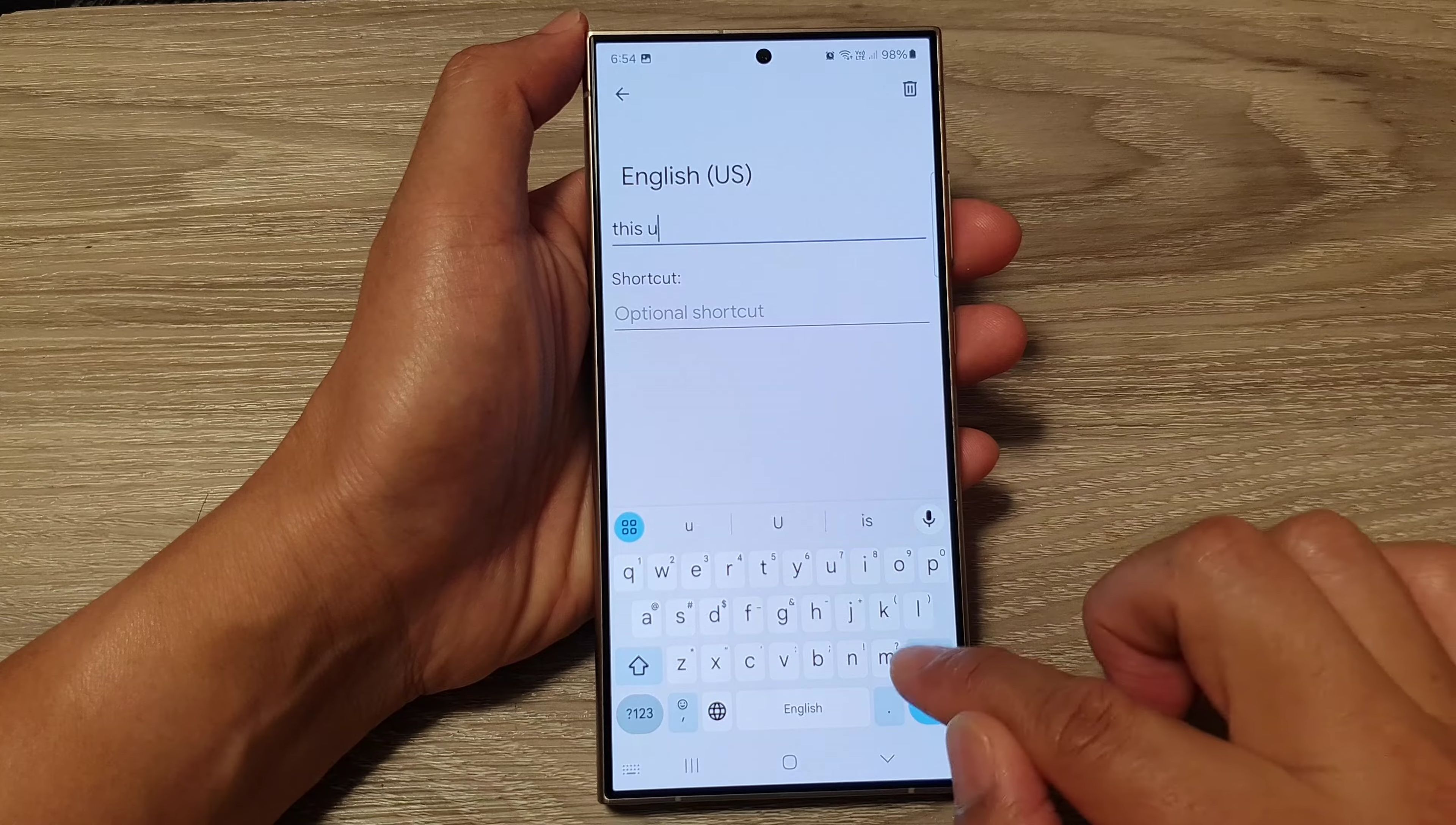 Add Custom Words & Shortcuts to Gboard on Samsung Galaxy S24