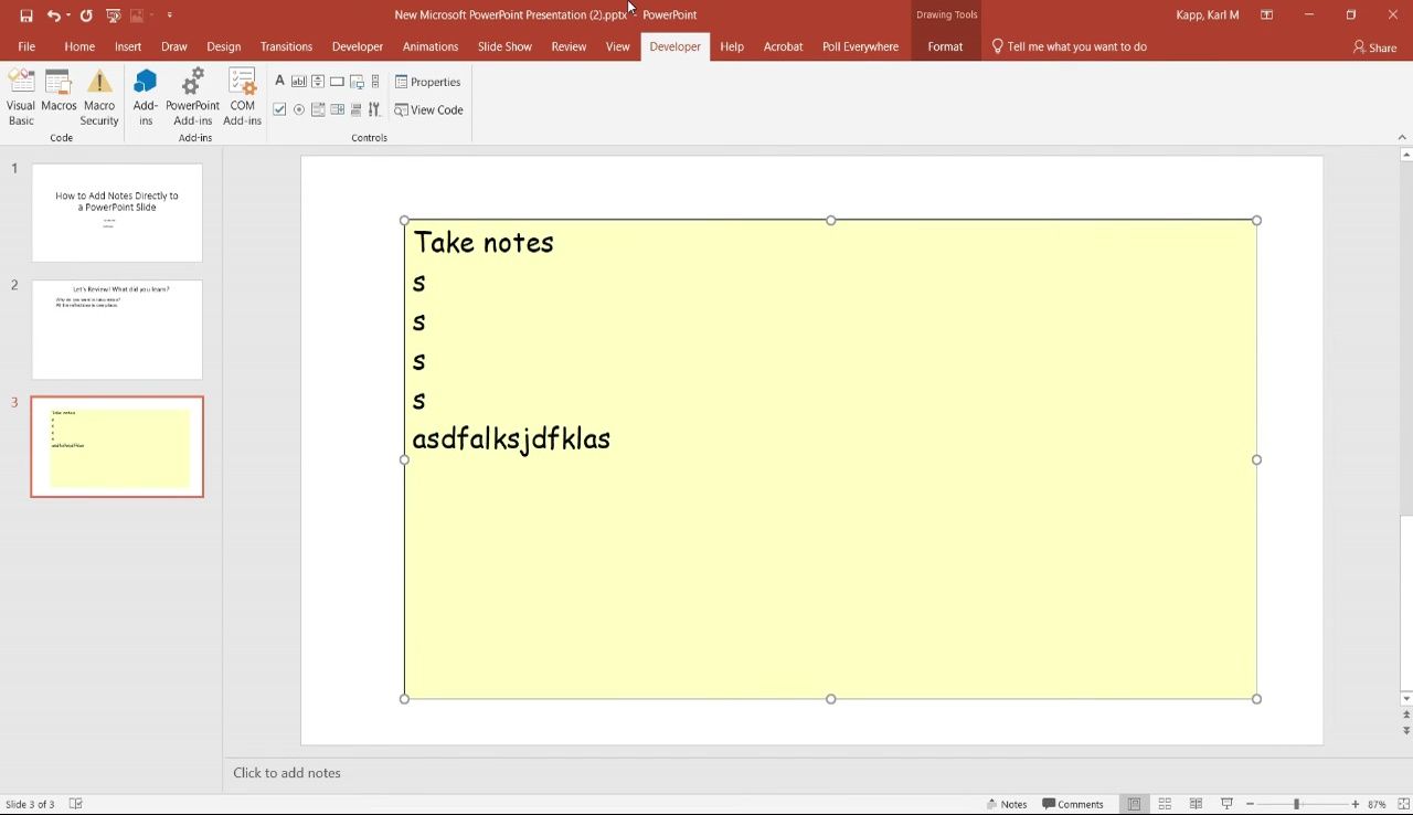 Add Interactive Notes Directly to PowerPoint Slides: A Step-by-Step Guide