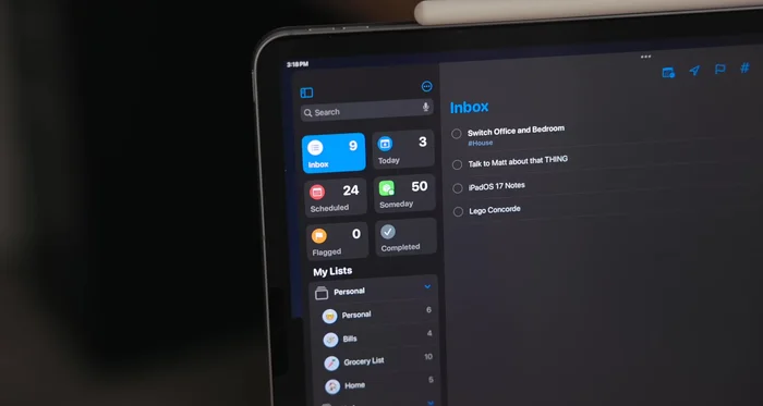 Use a Dedicated Inbox List: Create and pin an "Inbox" list to quickly jot down ideas and tasks as they come to mind. Utilize a shortcut to add tasks directly to the inbox, even capturing URLs from Safari.