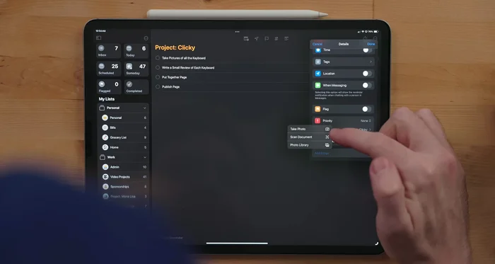Add Images to Tasks: Attach images to tasks for visual reference, acknowledging the lack of support for pre-existing documents.