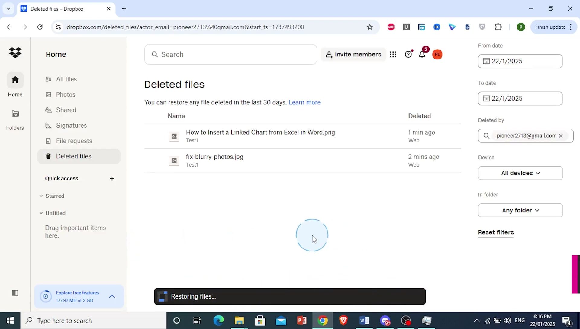 How to Restore Deleted Dropbox Files: The Quickest Way