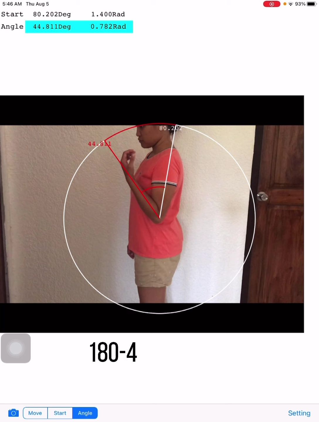 Measuring Range of Motion with Photo Protractor App (Mac Only)