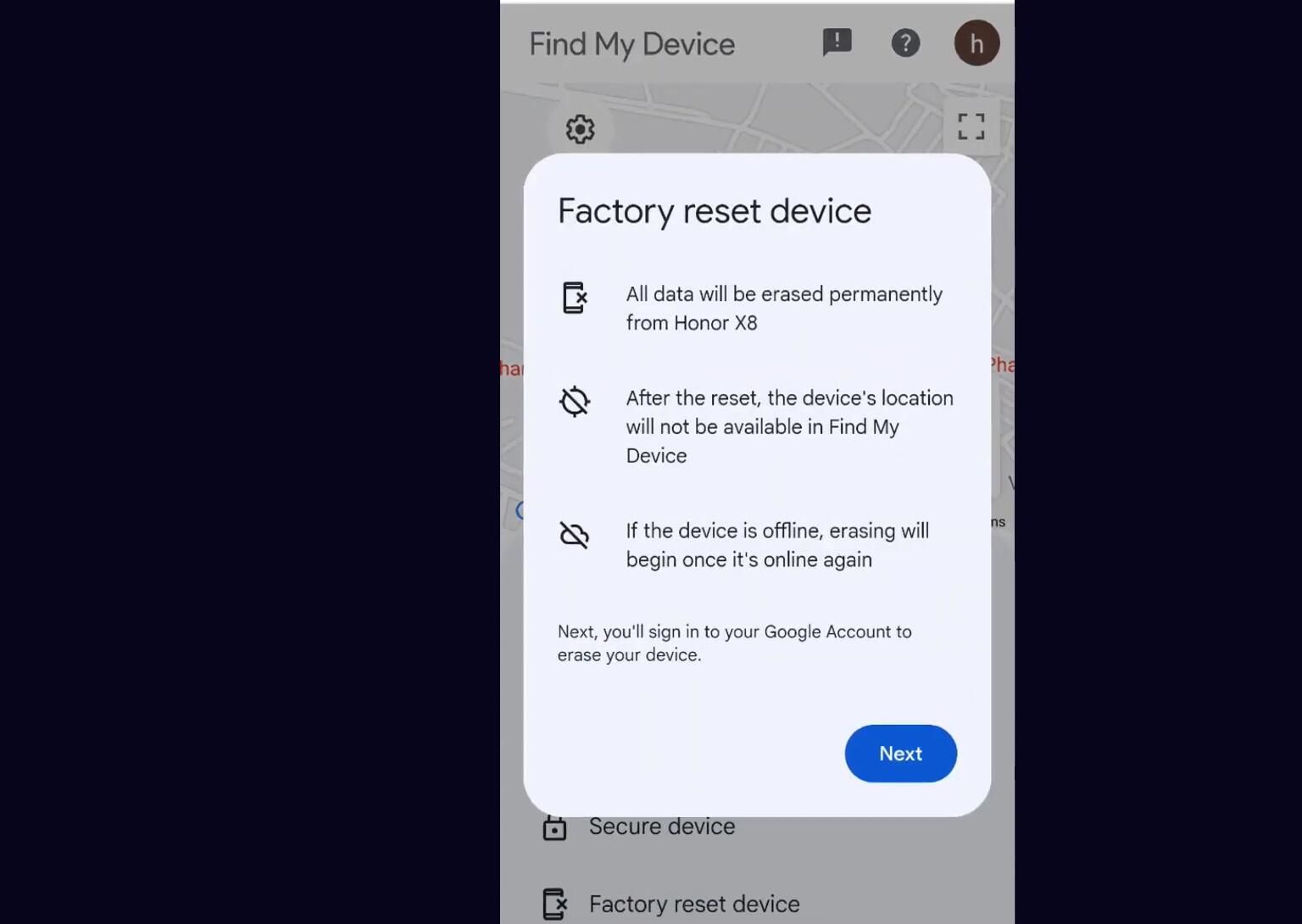 Remotely Factory Reset Your Android Phone Using Google Account
