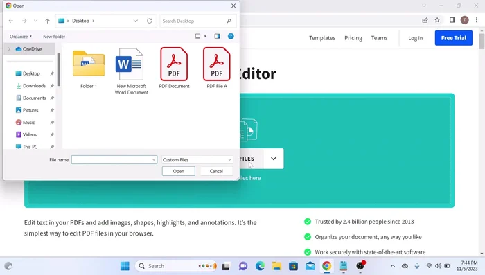 Click 'Open'.