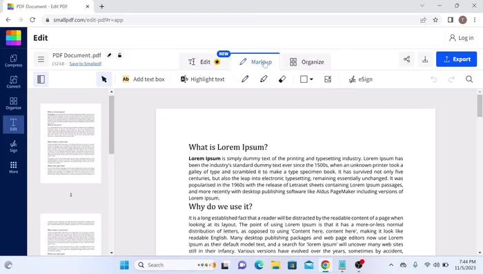 Select the 'Highlight text' option.