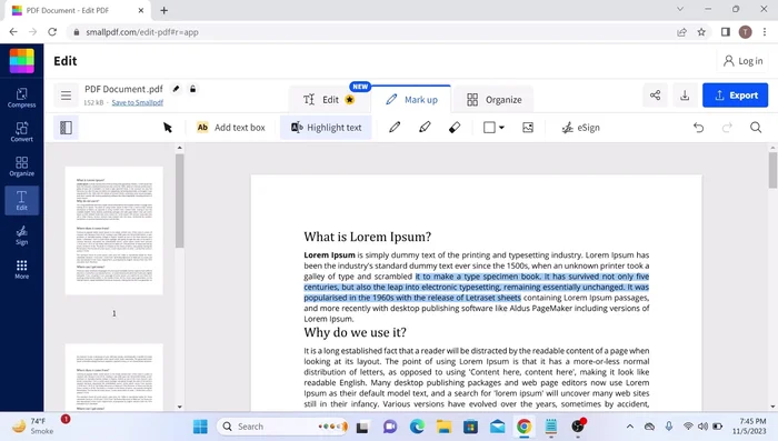 Click 'Download PDF'.