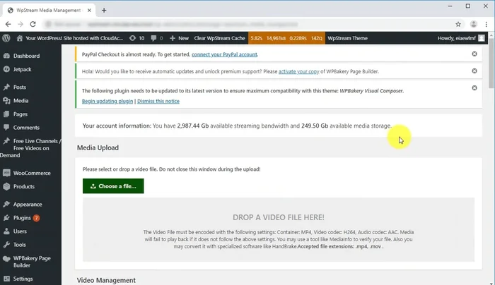 Create a pay-per-view VOD by going back to the WP Stream media library and clicking 'Create pay-per-view VOD from file'. Add a title, price, and click 'Publish'.