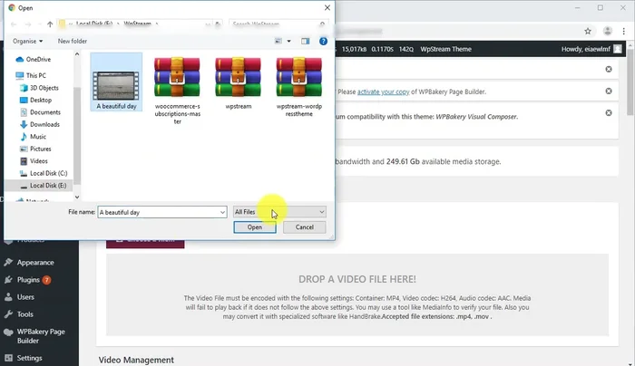 Once uploaded, locate the file in your media library and click 'Get Download Link' to download it. Note that the download link expires after 20 minutes.