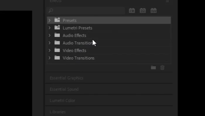 Import transition presets.