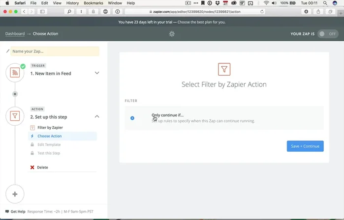 Test the filter to ensure it works as expected (even if it fails in this test case, it’s fine to continue building).