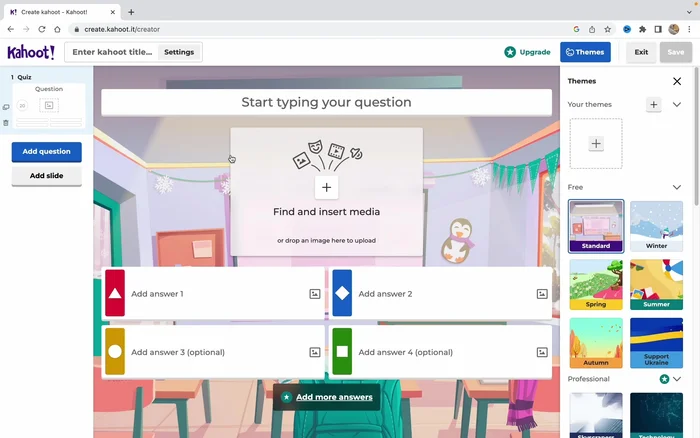 Add more questions by clicking on 'Add question'.