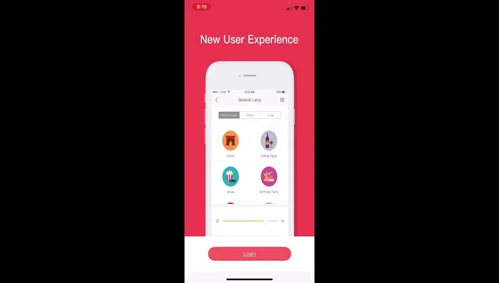Open the app, create an account, and select the server location.