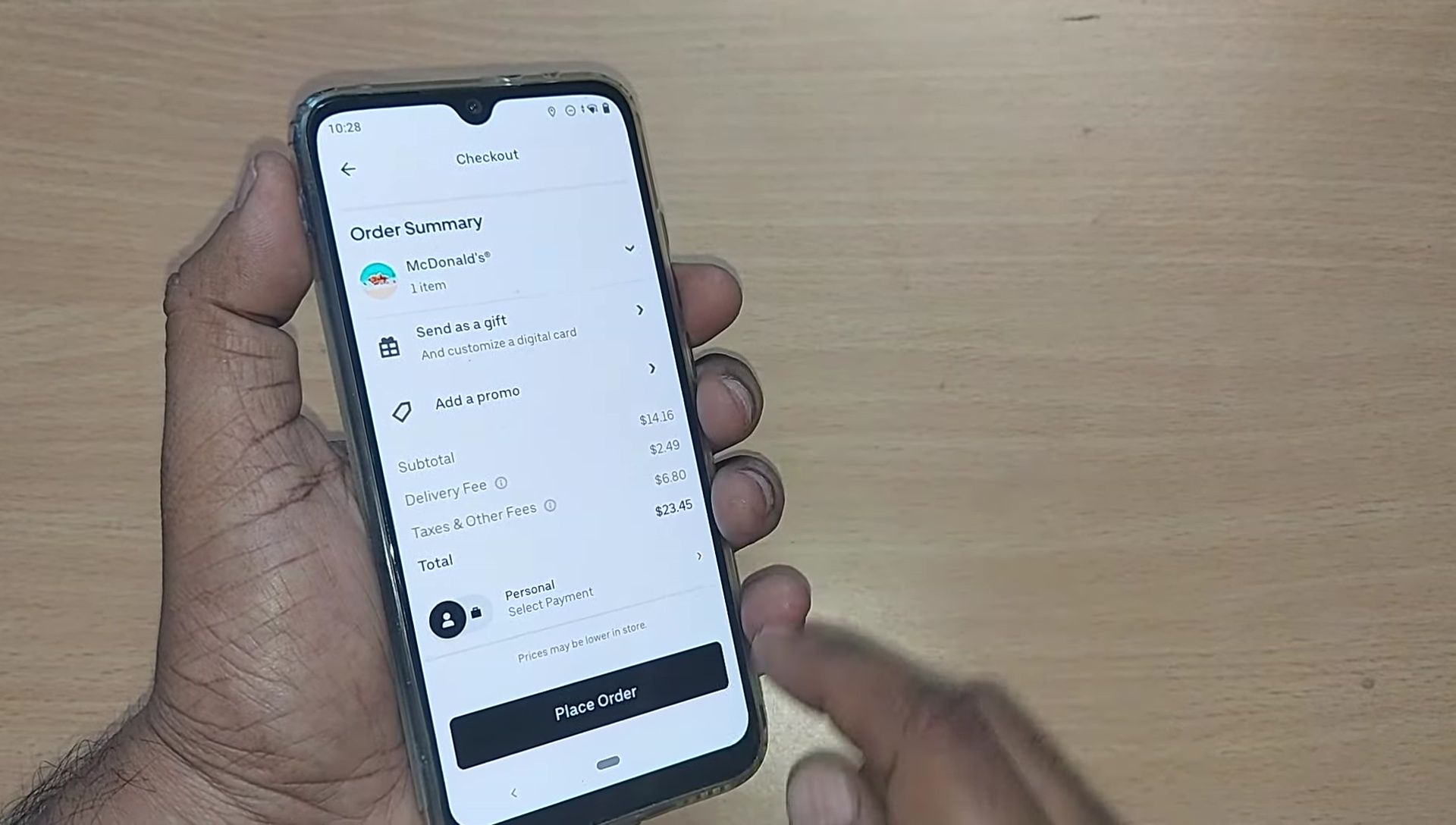 How to Order Food Online with Uber Eats and Pay with Cash