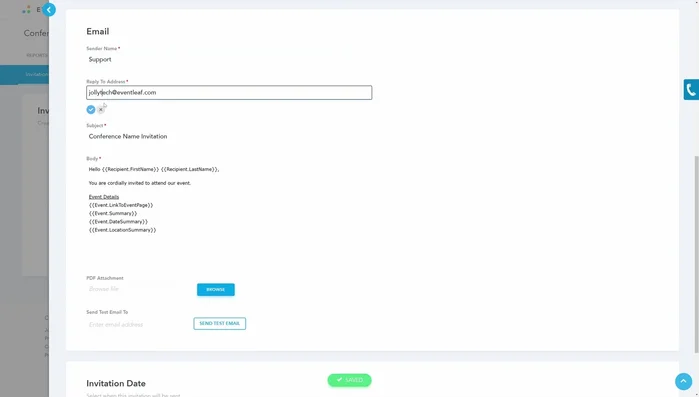 Compose your email body.