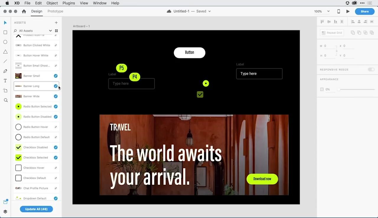 Effortlessly Reuse Design Elements in Adobe XD with Linked Assets