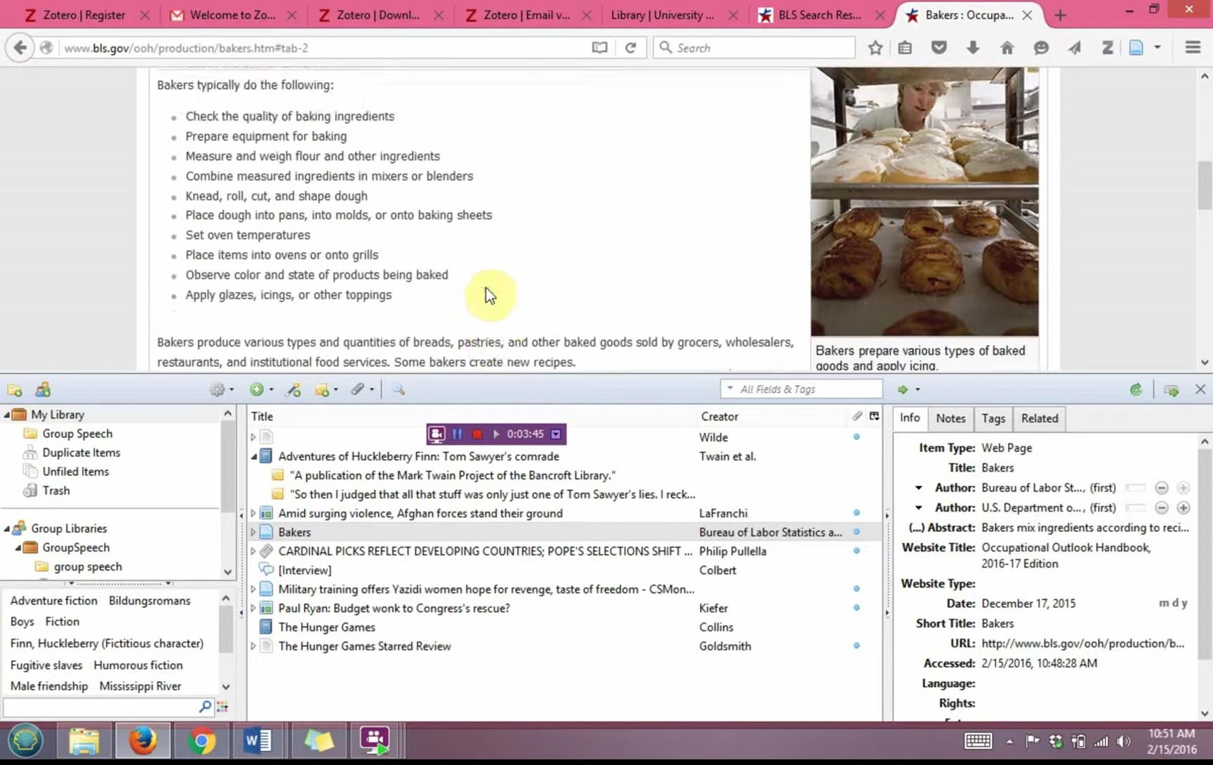 Efficiently Citing and Saving Webpages using Zotero