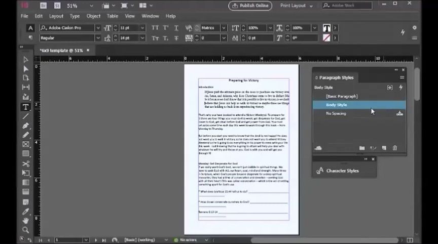 Efficiently Creating Paragraph Styles in Your Document
