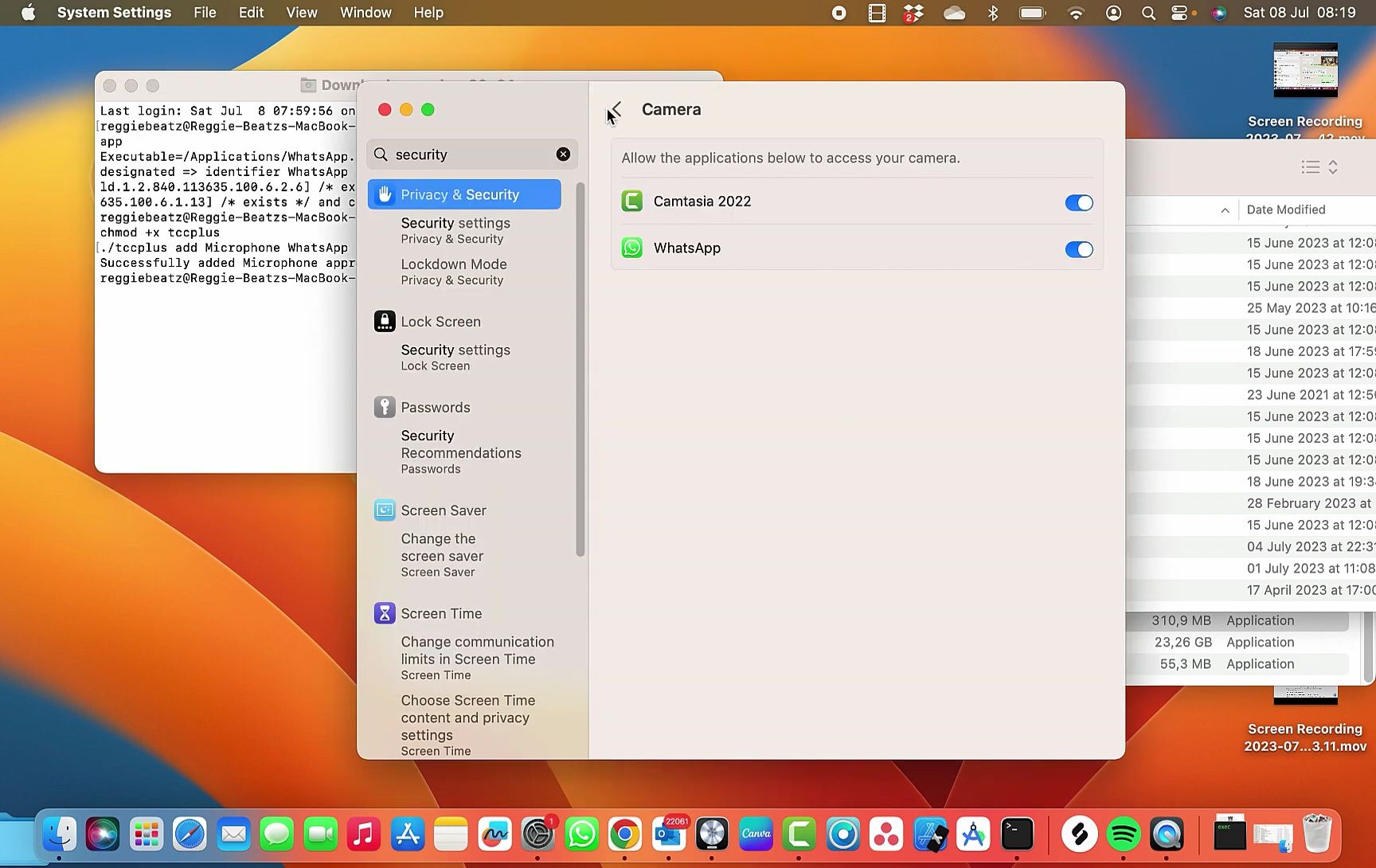 Granting App Permissions on macOS Ventura using Terminal (OpenCore Compatible)