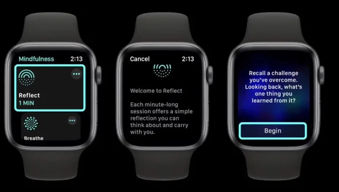 A prompt will appear; tap 'Begin' to start.
