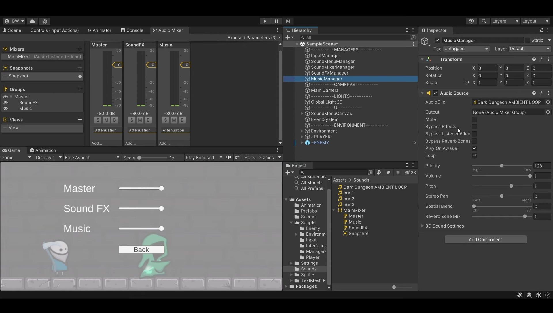 Unity Audio Mixer Tutorial: Properly Set Up Music and Sound Effects with Volume Control