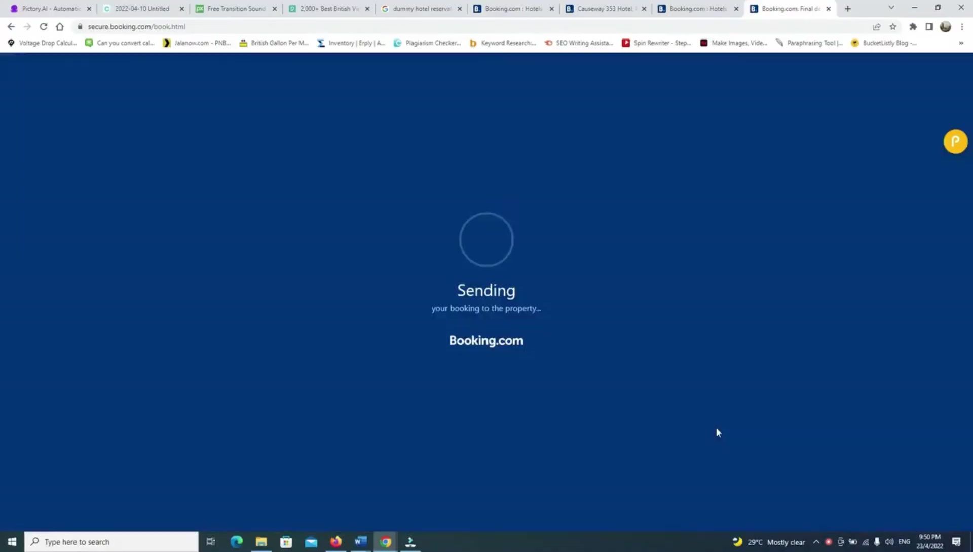 Book a Hotel for Visa Application Without a Credit Card: The Booking.com Method
