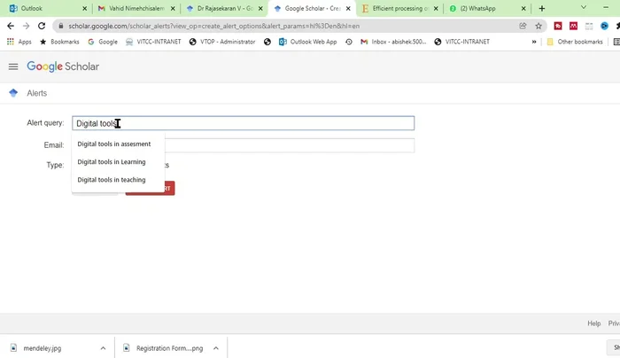 Click 'Create alert'.