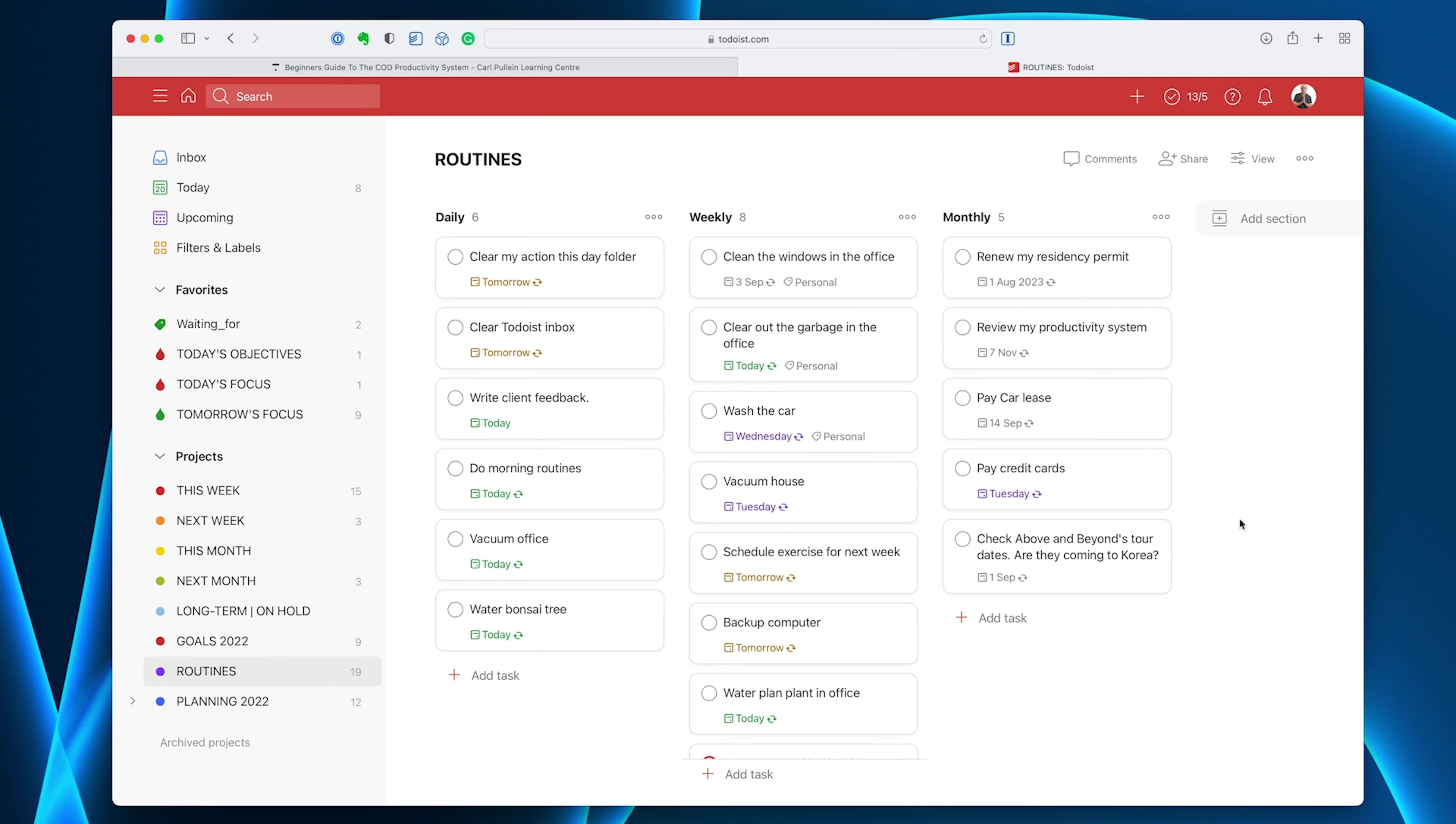 Master Your Daily Routine with Todoist's Routines Folder: A Step-by-Step Guide