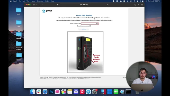 You may need a password to access the router's settings. Check your router's documentation or the router itself for the password (often 'admin').