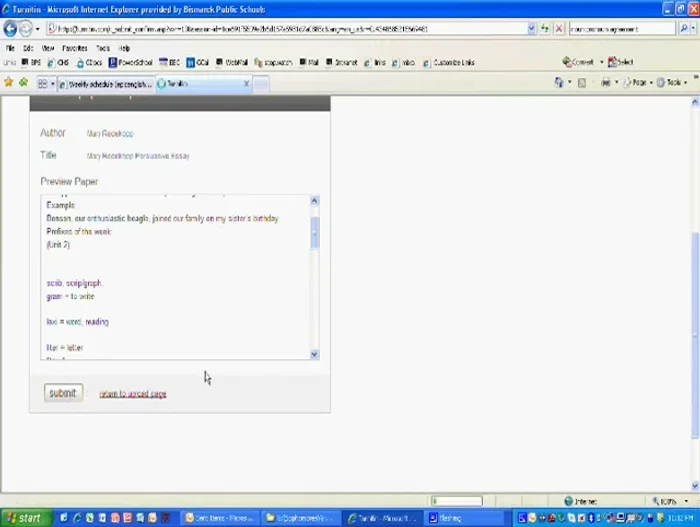 Click 'Submit' on the next screen.