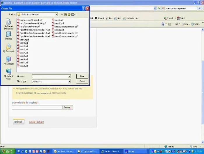 Browse and select your file.