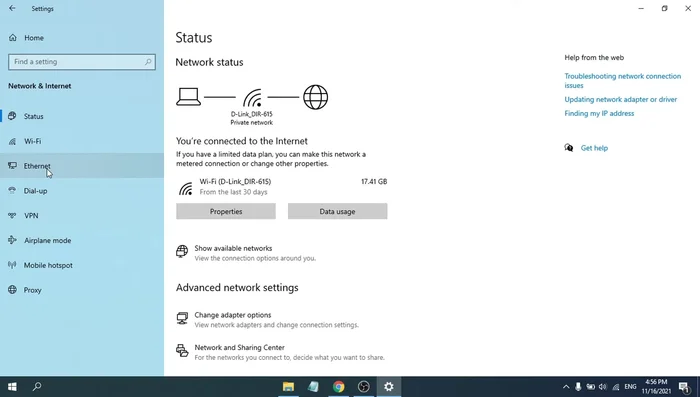 Go to Ethernet
