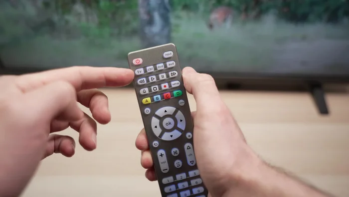 Press the corresponding device button (TV, Cable Box, DVD, Audio).