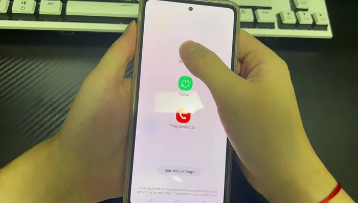 Tap "Safe mode" to restart.